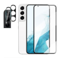 Miniatyrbilde 4 av 11: Galaxy S23 2.5D Skärmskydd och Kameralinsskydd (2-pack) Transparent