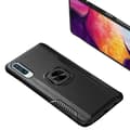 Samsung Galaxy A50 - Kraftfullt Skal med Ringhållare Svart