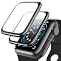 Miniatyrbild 5 av 11: (2-pack) Apple Watch Series 7/8 41/45mm Skärmskydd 3D Transparent 45mm