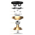 Miniatyrbilde 5 av 11: Stilren Smart Magnetisk Mobilholder Guld