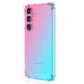 S24 - Gradient luftkudd-TPU-fodral Grön/Rosa