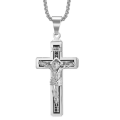Miniatyrbilde 1 av 4: Exklusivt Jesus Kors Halsband Silver