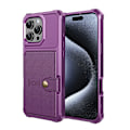 Pikkukuva 1 / 11: Elegant Skyddande Skal med Kortfack för iPhone 16 Pro Lila