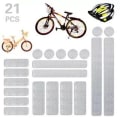 Miniatyrbillede 3 af 8: 21-Pack Reflex-Remsor i Varierade Former Röd