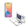 Miniatyrbillede 2 af 11: iPhone 14 Pro Max - 1 Set Skal med Korthållare och Skärmskydd Genomskinlig