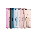Miniatyrbild 2 av 11: Effektfullt PLATED Skal för iPhone 8 (Ställfunktion) Röd