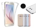 Samsung S8+ Dubbelsidigt silikonfodral med TOUCHFUNKTION Guld