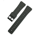 Pikkukuva 1 / 8: Universalt Svart Resin Armband 12-22mm för Herr/Dam Klocka Svart 20mm