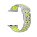 Miniatyrbilde 1 av 11: Apple Watch 38mm - NORTH EDGE Praktiska Silikonarmband Grå/Gul L