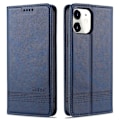 Miniatyrbillede 1 af 11: iPhone 12 - Stilrent Praktiskt Plånboksfodral (AZNS) Blå