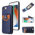 Miniatyrbilde 3 av 11: iPhone 8 Plus - Effektfullt Skal med Korthållare Röd