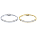 Miniatyrbillede 6 af 8: Elegant H�llbart Dam Armband Silver