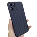 Pikkukuva 10 / 11: iPhone 11 Pro Max - Stilrent Skyddsskal Karbon Design Svart