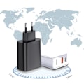 Miniatyrbilde 7 av 9: Kraftfull Type-C USB Väggadapter BASEUS Svart Svart