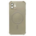 Pikkukuva 3 / 11: iPhone 12 -  Silikonskal med Magnetiskt Stötskydd Svart