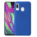 Miniatyrbilde 5 av 11: Samsung Galaxy A40 - Skyddande Matt Silikonskal Marinblå