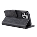 Miniatyrbild 4 av 11: iPhone 15 Pro - Elegant Fodral i PU-läder med 4 kortplatser grå