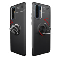 Miniatyrbilde 6 av 10: Smidigt Skal med Ringhållare - Huawei P30 Pro Svart/Roséguld