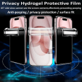 Pikkukuva 2 / 11: 3-PACK iPhone 15 Pro Max Integritetsskyddande Hydrogel Mjuk skärmskydd Transparent