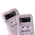 Miniatyrbillede 2 af 3: Samsung Galaxy Z Flip - Skyddande Fluffigt Skal Lila