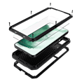 Miniatyrbild 1 av 11: Samsung Galaxy S22 Plus - HEAVY DUTY Skyddsfodral i Aluminium Svart