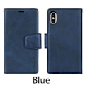 Pikkukuva 10 / 11: iPhone XS MAX - Elegant Dubbelfunktion Plånboksfodral Blå