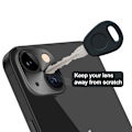 Miniatyrbilde 7 av 11: iPhone 15 Kameralinsskydd 2.5D HD-Clear 0,4mm Transparent