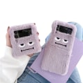 Miniatyrbillede 1 af 3: Samsung Galaxy Z Flip 3 - Mjukt & Skyddande Fluffigt Skal Lila