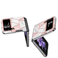 Pikkukuva 7 / 7: Samsung Galaxy Z Flip 3 - Älykäs suojakotelo marmorikuvioinnilla Blå