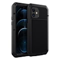Miniatyrbilde 6 av 10: iPhone 12 Pro Max - Kraftig 360-Aluminiumdeksel HEAVY DUTY Svart