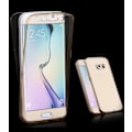 Miniatyrbild 8 av 9: Samsung S8 Dubbelsidigt silikonfodral med TOUCHFUNKTION Genomskinlig