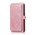 Pikkukuva 11 / 11: iPhone 15 Pro - Elegant Plånboksfodral i Lyxigt Läder med Korthållare Roséguld