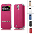 Pikkukuva 1 / 9: Smartfodral med fönster och svarsfunktion till Galaxy S4 MINI Rosa