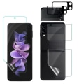 Miniatyrbillede 1 af 11: 2-PACK 4in1 Z Flip 4 Hydrogel Skärmskydd & 2.5D Kameralinsskydd Transparent