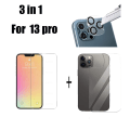Pikkukuva 5 / 11: 2-PACK 3-in-1 iPhone 13 Pro Fram- & Baksida + Kameralinsskydd Transparent