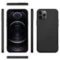 Miniatyrbilde 4 av 11: iPhone 13 Pro - 1 Set Mattbehandlat Tunt Skal & Hydrogel Skärmskydd Svart