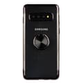 Exklusivt Robust Silikonskal Ringhållare - Samsung Galaxy S10E Svart