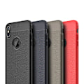 Miniatyrbillede 3 af 9: Skyddande Silikonskal (Litchi) till iPhone XS Max Grå