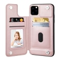Miniatyrbilde 8 av 11: iPhone 13 Pro - Eksklusivt Deksel med Kortlomme (HANMAN) Roséguld