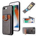 Pikkukuva 4 / 11: iPhone 8 Plus - Effektfullt Skal med Korthållare Röd