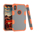 Miniatyrbilde 1 av 11: Smart och St�td�mpande Hybridskal (LEMAN) iPhone X/XS Grå/Orange Grå/Orange