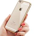 Miniatyrbillede 4 af 8: iPhone 6/6S Plus - Stilrent Silikonskal från  LEMAN Guld