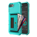 Miniatyrbilde 8 av 11: Stilrent Skal med Kortfack - iPhone 8 Röd