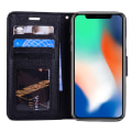 Miniatyrbillede 2 af 11: iPhone XS Max - Elegant Plånboksfodral från NKOBEE Blå