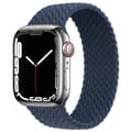 Slidstærkt og Elastisk Apple Watch Rem 38mm/40mm/41mm Mörkblå Small