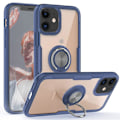 Miniatyrbillede 11 af 11: iPhone 12 Mini - Stilsäkert Skyddande Skal med Ringhållare LEMAN Blå