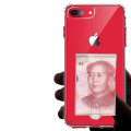 Pikkukuva 8 / 8: Robust Skyddsskal med Korthållare - iPhone 8 Plus Transparent/Genomskinlig
