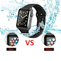 Pikkukuva 3 / 11: Mjukt Skyddande Apple Watch S4/S5 Skärmskydd Svart 40mm