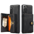 Miniatyrbillede 1 af 11: Samsung Galaxy S21 - Elegant Skyddsskal med Kortplatser Svart