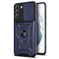 Miniatyrbild 2 av 11: Samsung Galaxy S23 Plus - Stilrent Skyddsskal (Ringhållare) Silver